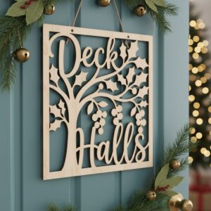 Christmas Door Hanger Bundle, Monogram Sign for Front