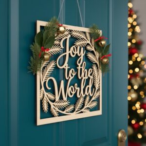 Christmas Door Hanger Bundle, Monogram Sign for Front