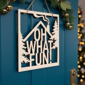 Christmas Door Hanger Bundle, Monogram Sign for Front