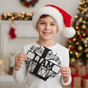 Christmas Laser Sign Bundle, Personalized Metal Monogram, 8