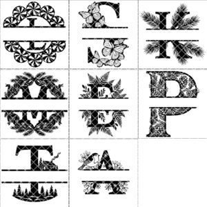 Christmas Metal Monogram Name Sign, Personalized Holiday Decoration