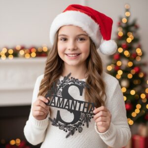 Christmas Monogram Metal CNC Sign Bundle, 9 Personalized