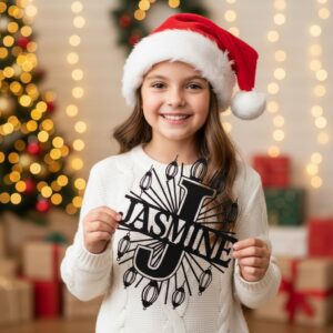 Christmas Monogram Metal CNC Sign Bundle, 9 Personalized