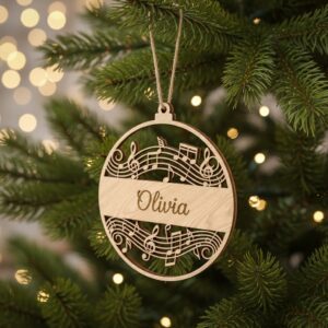 Christmas Ornament Bundle, 6 Personalized Laser Files for