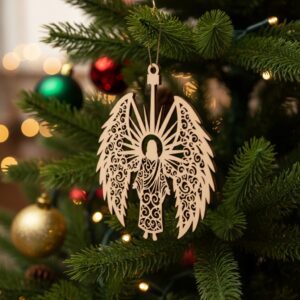 Christmas Ornament Design Bundle, 8 Tree Decoration Templates,