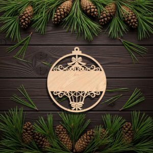 Ornate Ornament Design, Personalized Christmas Decor for DIY
