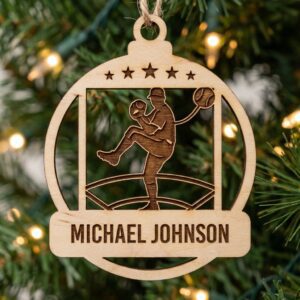 Personalized Baseball Ornament Bundle, Christmas, Custom Name Sport