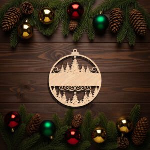 Personalized Christmas Ornament, Xmas Tree Digital Download