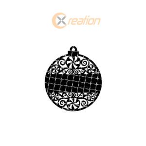 Personalized Ornate Christmas Ornament Design, Laser Designed Holiday