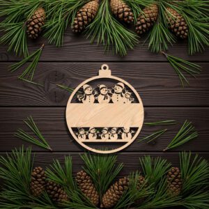 Personalized Snowman Ornament, Custom Name Christmas Decoration