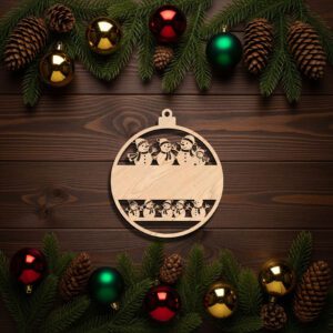 Personalized Snowman Ornament, Custom Name Christmas Decoration