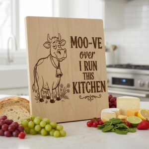 Charcharcuterie Board Laser Engraving Files, Whimsical Farmhouse Animal Designs, Family Name