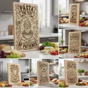 Charcuterie Board Engraving Bundle, Funny Vintage Designs, Personalized Family Gift