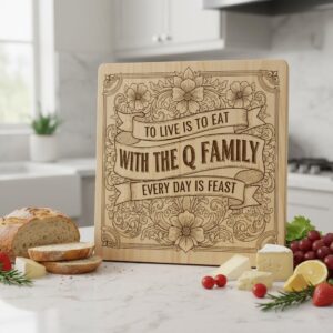 Engraving File Bundle for Boards, Family Name Charcuterie, Vintage Kitchen Quotes
