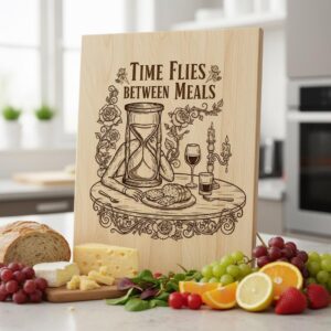 Funny Charcuterie Board Designs, Whimsical Vegetable Engraving, Humorous Kitchen Decor