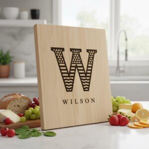 Laser Engraving Alphabet File, Patriotic Monogram, Charcuterie Board Family Name