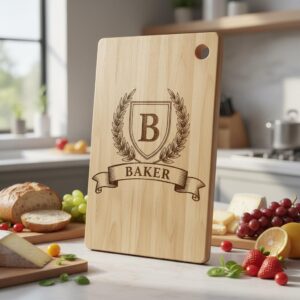 Monogram Alphabet Crest Bundle, Laurel Wreath Designs for Charcuterie Boards, Family Name