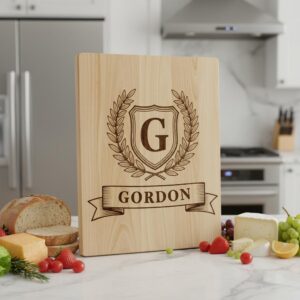 Monogram Alphabet Crest Bundle, Laurel Wreath Designs for Charcuterie Boards, Family Name