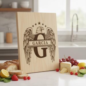 Monogram Alphabet Laser Engraving Designs, Charcuterie Board, Family Name Files