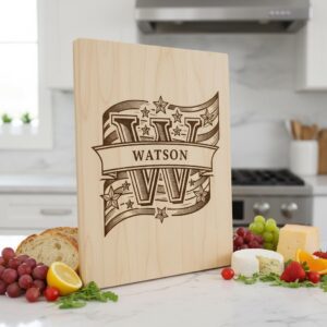 Patriotic Alphabet Laser Engraving Files, American Flag Charcuterie Board Designs