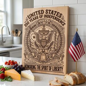 250th Anniversary Patriotic Engraving Designs, Americana Board Art 1776-2026