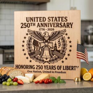 250th Anniversary Patriotic Engraving Designs, Americana Board Art 1776-2026