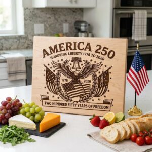 250th Anniversary Patriotic Engraving Designs, Americana Board Art 1776-2026