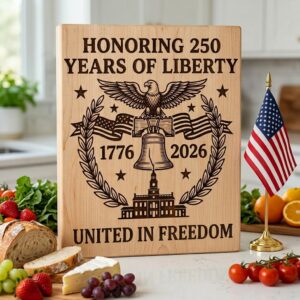 250th Anniversary Patriotic Engraving Designs, Americana Board Art 1776-2026