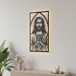 Christian Laser File Bundle, Praying Hands Wall Art, Faith Decor, Religious Designs