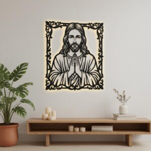 Christian Laser File Bundle, Praying Hands Wall Art, Faith Decor, Religious Designs