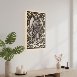Christian Wall Art Laser File Bundle, Faith Silhouette, 7 Designs Download