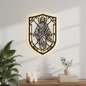 Christian Wall Art Laser File Bundle, Faith Silhouette, 7 Designs Download