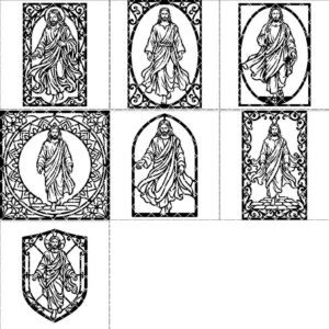 Christian Wall Art Laser File Bundle, Faith Silhouette, 7 Designs Download