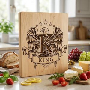 Eagle Crest Monogram Bundle, Heraldic Alphabet, Custom Family Name Art, Engraving File