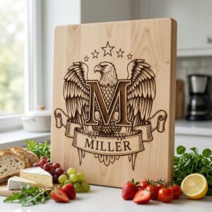 Eagle Crest Monogram Bundle, Heraldic Alphabet, Custom Family Name Art, Engraving File