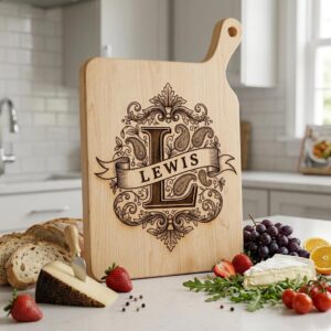 Monogram Bundle, Ornate Family Crest Engraving Designs, Custom Alphabet for Boards