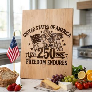 Patriotic Eagle 250th Anniversary Emblem Bundle, Laser Engraving for Boards