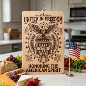 Patriotic Eagle Engraving, 250th Anniversary Americana, Laser Design File