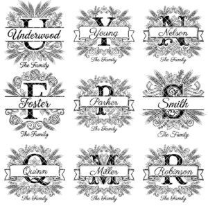 Personalized Chopping Board File, Italian Monogram Kitchen Bundle, Pasta Wheat Design