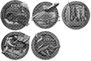 3D Illusion Laser Engraving PNG, America 250 Anniversary Wood Plaque Bundle