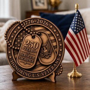 America 250 3D Illusion Laser Engraving File, Patriotic PNG Gift Keepsake