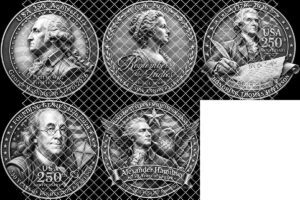 Laser Engraving File, 3D Illusion Founding Fathers, Patriotic Wood Plaque Bundle