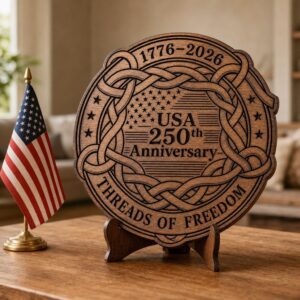 USA 250 Anniversary Patriotic Bundle, Laser Engraving Wood Design, E Pluribus Unum